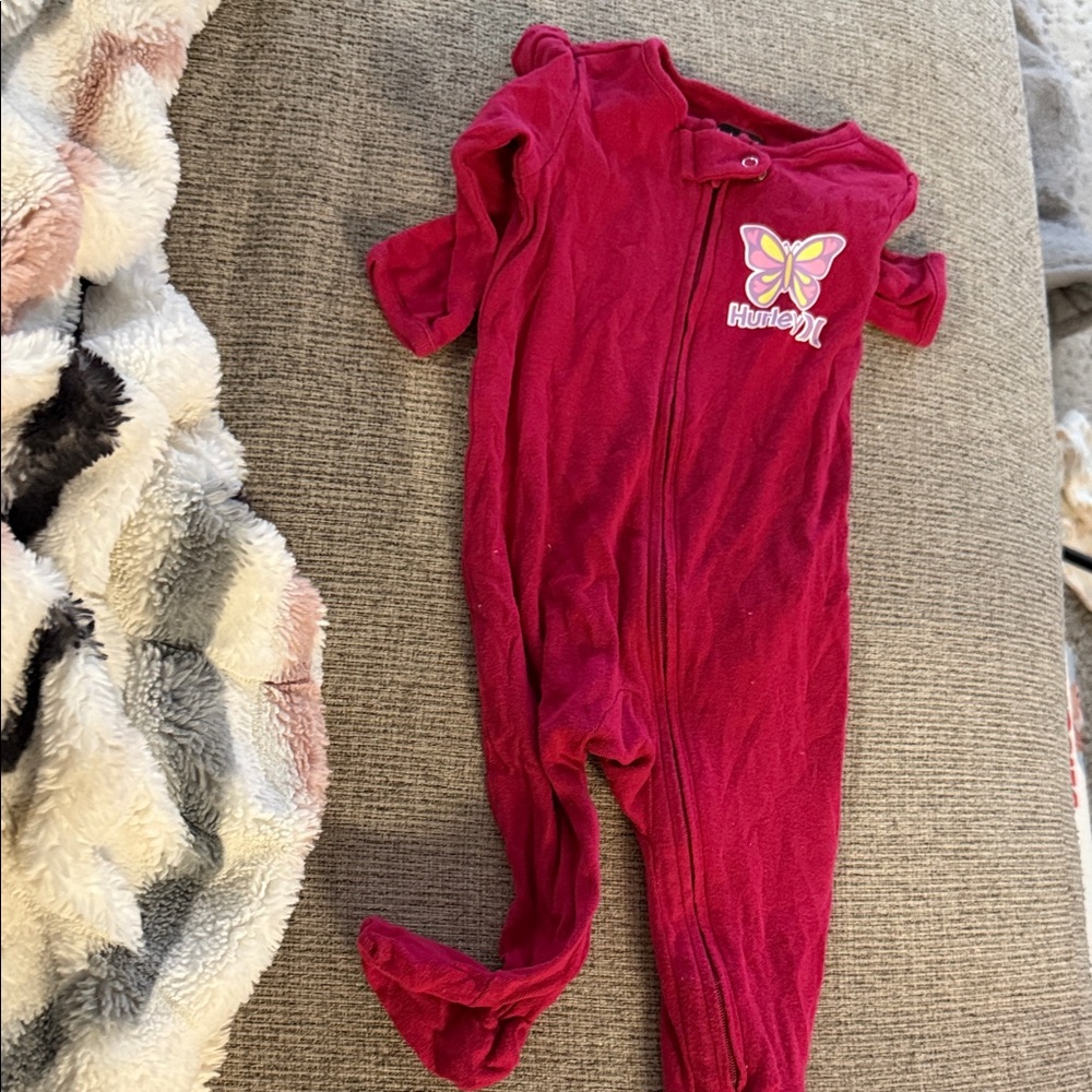 Hurley Kids Crimson Butterfly Footie
